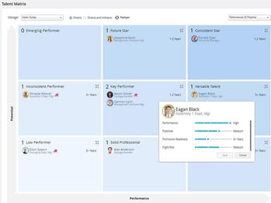 Dayforce HCM Succession Planning Matrix