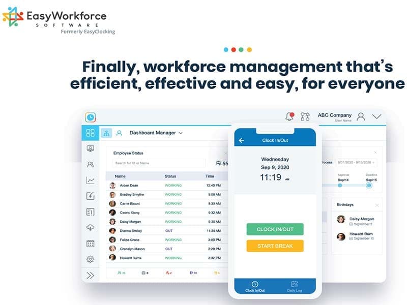 EasyWorkforce Dashboard