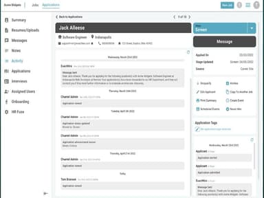 ExactHire-Applicant Activity Feed