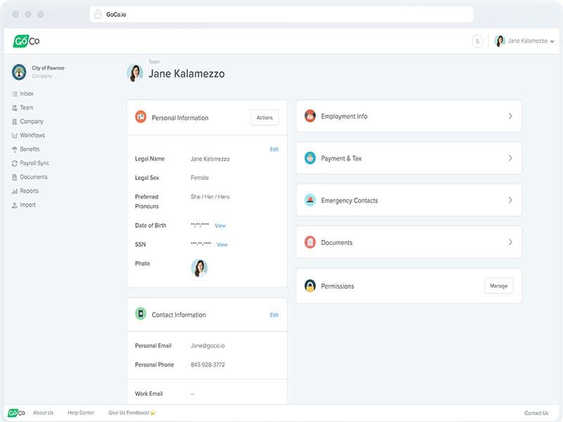 GoCo employee portal
