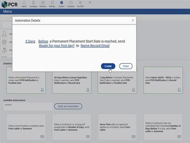 PCRecruiter Automation