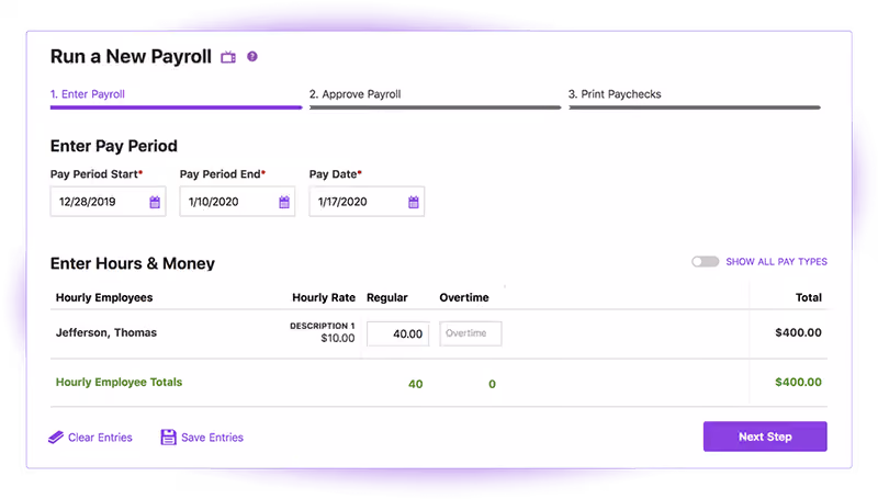 Patriot Payroll New Payroll