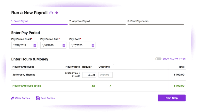Patriot Payroll New Payroll