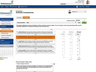 Performance Pro Evaluate competencies