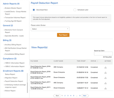Reporting