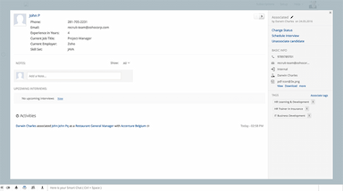 Zoho Recruit Client Association