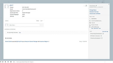 Zoho Recruit Client Association