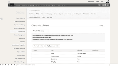 Zoho Recruit Client Customization