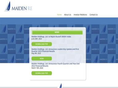 Maiden Holdings Overview