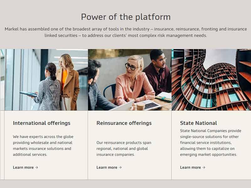 Markel Insurance services