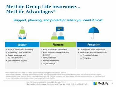 MetLife Insurance Company Advantages