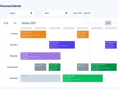 Resources Calendar