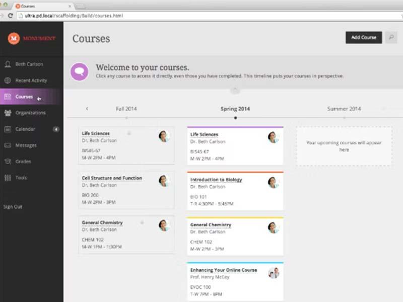 Blackboard Learn Courses