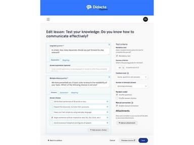 Didacte Auto Corrected Tests