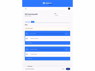 Didacte Custom Learning Paths
