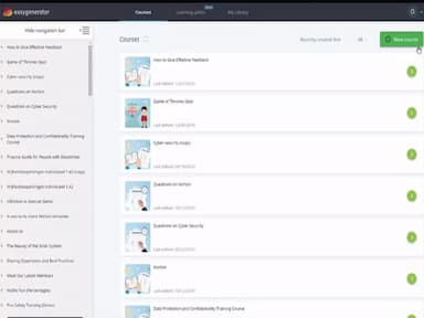 Easygenerator Navigation Bar
