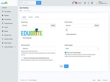 EduBrite Customize Your Microsite Branding