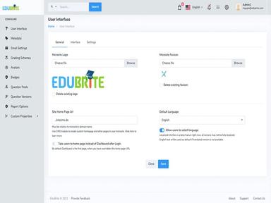 EduBrite Customize Your Microsite Branding