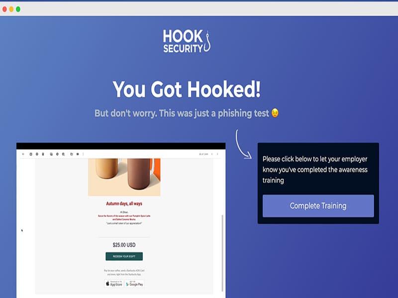 Hook Security Instant Training Moment