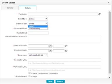 Instancy Event Editor