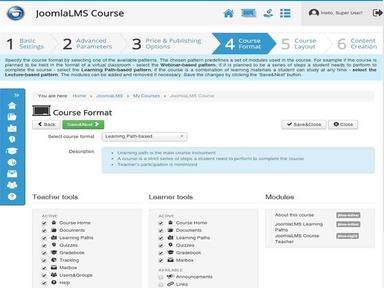 Joomla LMS - Course Format