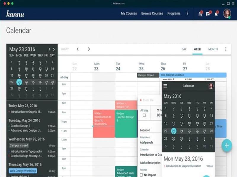 Kannu Built In Calendar