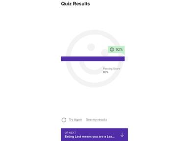  Learnster quiz results
