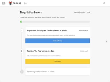 Lessonly learning path