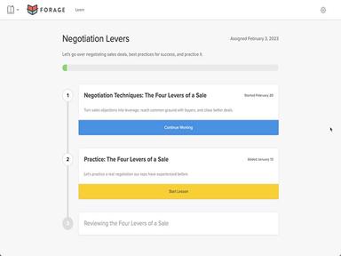 Lessonly learning path