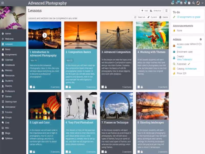 NEO LMS Lessons