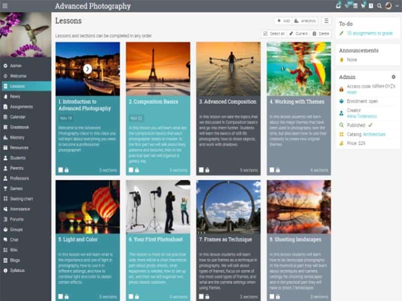 NEO LMS Lessons
