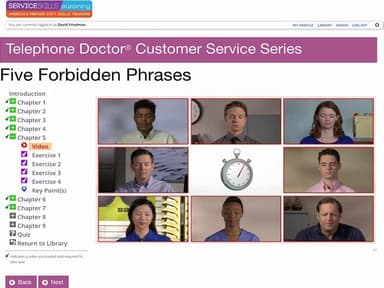 ServiceSkills.com - Course View