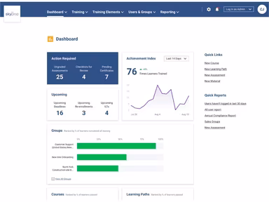 SkyPrep LMS Admin Dashboard