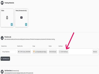Strigo Configure Lab Interfaces