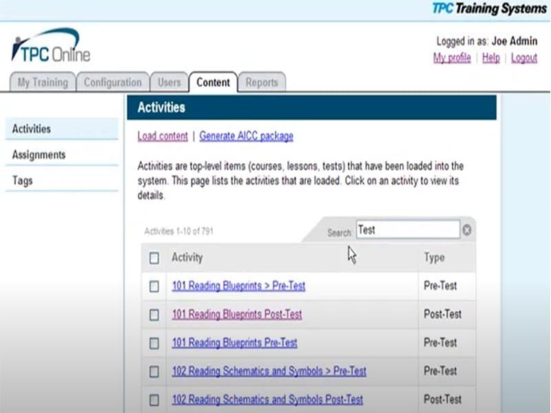 TPC Online Activity