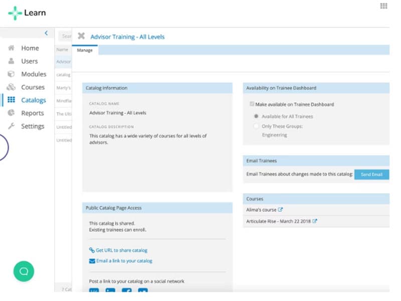 Trakstar Learn - Organize Training Catalogs