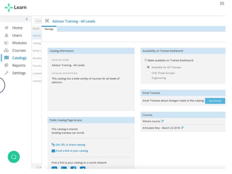 Trakstar Learn - Organize Training Catalogs