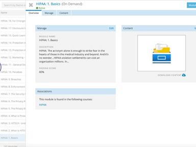 Trakstar Learn - Manage Training Modules