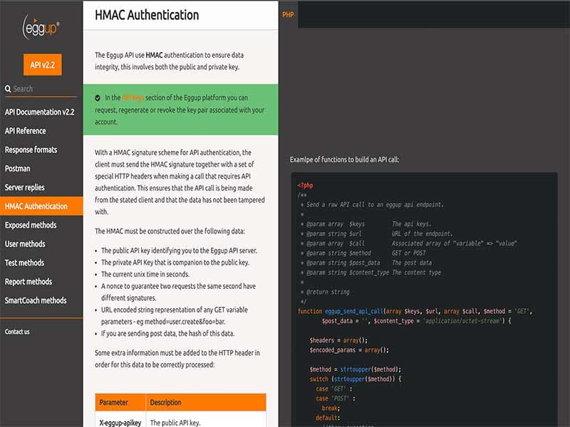 API-Documentation available online