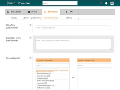 Custom Assessment Creation