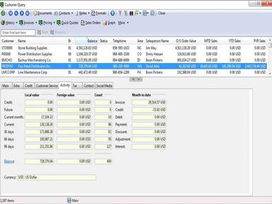 Aquilon ERP Customer Query