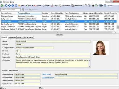 Aquilon ERP Contacts Query