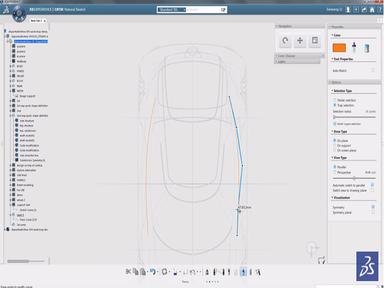 CATIA 3D curves control points