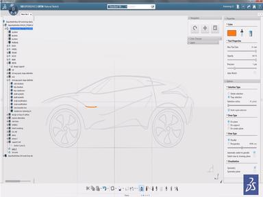 CATIA 3D natural sketch