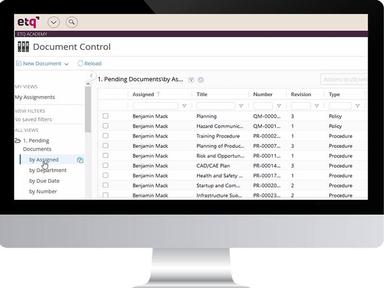 ETQ Reliance Document control