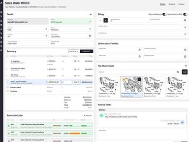 Fulcrum Sales Orders