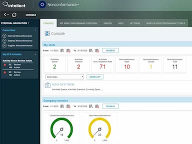 Intellect QMS Status