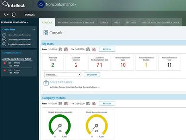 Intellect QMS Status