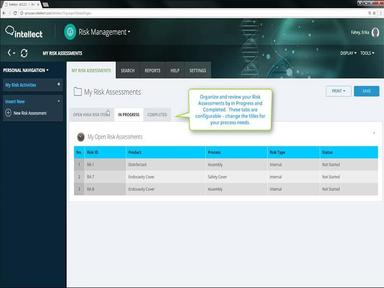 Intellect QMS Risk Management
