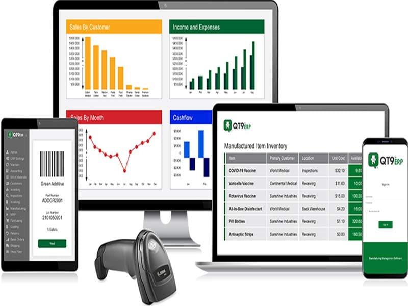 QT9 ERP Income Vs Expense